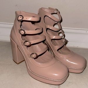 GB - Nude Mary Jane Heels